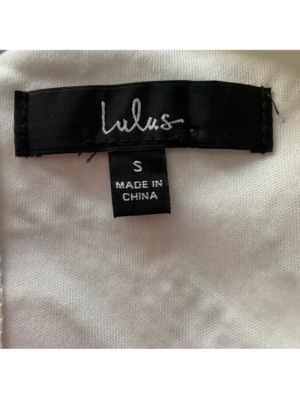 Lulu's Ivory Embroidered Beaded Mesh Short-Sleeve Shift Dress - Picture 9 of 9